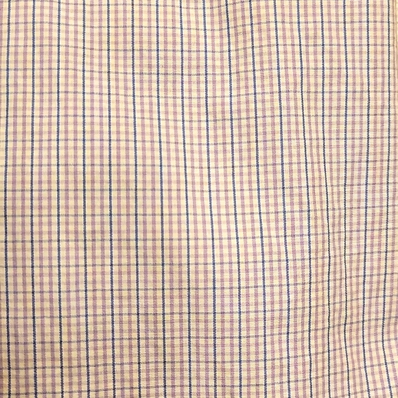 CHARLES TYRWHITT Extra Slim Fit Micro Plaid Long-sleeved Button-down Shirt,17/35 - Picture 10 of 13